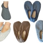 [NAKAMAJITA] キルティング ルームカバーソックス　足裏滑り止め付き ３足組 内側毛布素材使用 23-25㎝ お洒落 あったか　