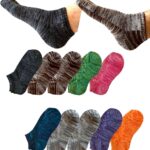 [NAKAMAJITA] 25-32㎝ メンズ 底パイル くるぶし ソックス １０足セット かかと立体編み 綿混 靴下 25-27cm クッション ショート カラフル アウトドア アンクル スニーカー