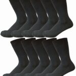 NAKAMAJITA メンズ 靴下 大きいサイズ 10足セット 抗菌防臭加工 かかとつま先補強 26-28㎝ 28-30㎝ 30-32㎝ ソックス ビジネス 綿 破れにくい クルー 通勤 通学