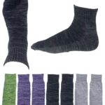 [NAKAMAJITA] メンズ 足袋 ショート丈 ソックス 足底クッションパイル ミックスカラー ７足セット タビ 靴下 22.5-27㎝